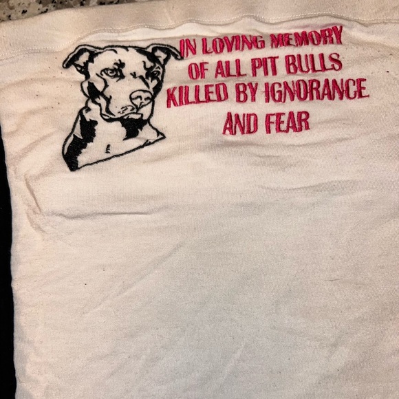 OMighty Pitbull Graphic Tube Top Crop Shirt - Picture 4 of 7